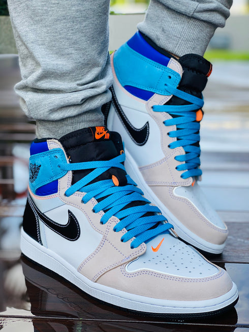 Jordan 1 Laces Basics Flat Thin - UNC Blue Laces